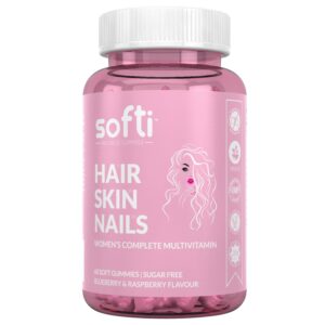 Softi Hair Skin Nails | Multivitamínico para mulher | 60 Gomas